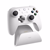 8BitDo Ultimate 2 Wireless Controller for Windows PC, Apple, Steam & Android, Gaming Controller with TMR Joysticks, Hall/Tactile Triggers, Motion Control, RGB Fire Ring, 1000Hz Polling Rate, White thumbnail 5