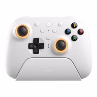 8BitDo Ultimate 2 Wireless Controller for Windows PC, Apple, Steam & Android, Gaming Controller with TMR Joysticks, Hall/Tactile Triggers, Motion Control, RGB Fire Ring, 1000Hz Polling Rate, White thumbnail 1