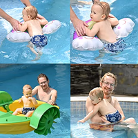 ALVABABY Swim Diapers 2pcs Baby & Toddler Snap One Size Reusable Adjustable Baby Boys' Swim Diapers for Swimming Lessons SW18-21 thumbnail 2