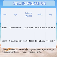 ALVABABY Swim Diapers 2pcs Baby & Toddler Snap One Size Reusable Adjustable Baby Boys' Swim Diapers for Swimming Lessons SW18-21 thumbnail 4