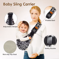 yemyig Baby Sling Carrier,Toddler Carrier Black thumbnail 5