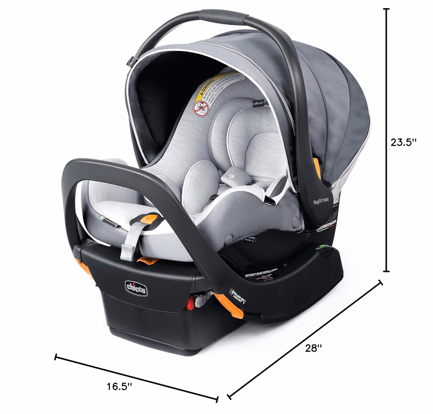 Chicco KeyFit Max Zip ClearLux Infant Car | Unit 8252 thumbnail 5
