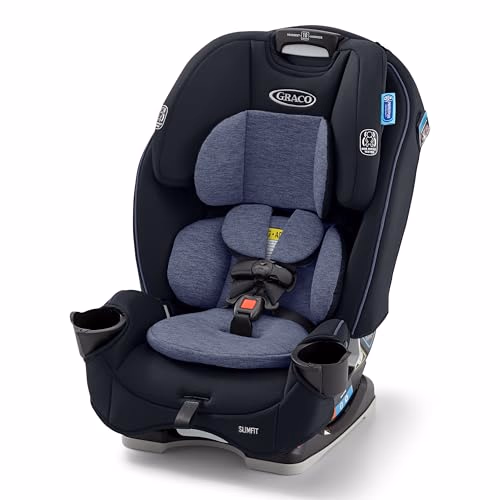 Graco® Slimfit 3-in-1 Convertible Car Seat, Ultra-Space-Saving Design, Silas, Suitable for Rear and Forward-Facing, Highback Booster Seat with 10-Position Headrest - View 1 of 3