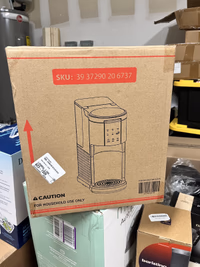 Single Serve Coffee Maker 2 in 1 Coffee Machine with Ground Coffee & Pods Coffee, 6 to 14 Oz Brew Sizes,Mini One Cup Coffee Maker 40oz Water Tank,Auto Cleaning & Shut Off, Black thumbnail 6