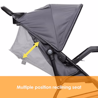 Baby Trend Venture 3-Wheel Stroller Travel System, Stellar Grey thumbnail 3