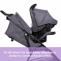 Baby Trend Venture 3-Wheel Stroller Travel System, Stellar Grey thumbnail 4
