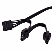 5 Pin to 3X 4-Pin Molex IDE Power Adapter Cable for Cooler Master V Series Semi-Modular PSU – Compatible with V550, V650, V750, V850, V1000, V1200 – 18AWG 50cm+15cm+15cm thumbnail 2