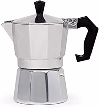 Primula Classic Stovetop Espresso and Coffee Maker, Moka Pot for Italian and Cuban Café Brewing, Greca Coffee Maker, Cafeteras, 3 Espresso Cups, Silver thumbnail 1