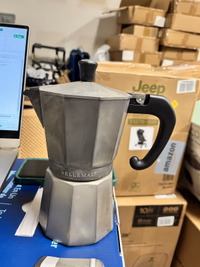 Primula Classic Stovetop Espresso and Coffee Maker, Moka Pot for Italian and Cuban Café Brewing, Greca Coffee Maker, Cafeteras, 3 Espresso Cups, Silver thumbnail 6