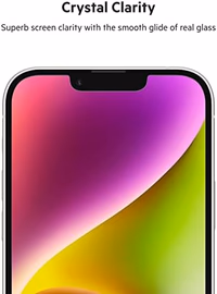 Belkin UltraGlass iPhone 14, iPhone 13 Pro Screen Protector - Easy Application with Installation Guide Tray - Crystal Clear Tempered Glass Screen Protector with AntiMicrobial-Treated Display thumbnail 3