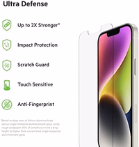 Belkin UltraGlass iPhone 14, iPhone 13 Pro Screen Protector - Easy Application with Installation Guide Tray - Crystal Clear Tempered Glass Screen Protector with AntiMicrobial-Treated Display thumbnail 2