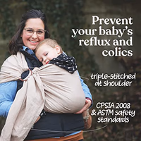 Nalakai Ring Sling Baby Carrier, Soft Linen Baby Sling, Baby Wrap, Comfort, Style, and Giving Back - Carry Your Little One with Love thumbnail 4