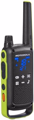 Motorola Solutions T803 Waterproof IP54 Two Way Radio Walkie Talkie 35 mi. Bluetooth w/Charging Dock 2-Pack (Lime Green) thumbnail 5