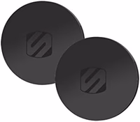 Scosche MPRNDRK-SP MagicMount Replacement Metal Plate Kit for Phone, Metal Plates for Magnetic Mount Cell Phone Holder for Car, Universal with All Devices and Phone Case, Black - Round thumbnail 1