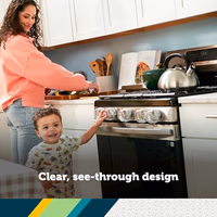 Safety 1st Child Proof Stove Knob Covers, Clear View Stove Knob Safety Covers (Set of 5) thumbnail 4