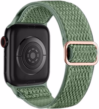 Lerobo Nylon Stretchy Solo Loop Watch Band, Compatible with Apple Watch Series 11-1, SE/Ultra 3 2 1 38/40/41/42/44/45mm/46mm/49mm, Adjustable Replacement Strap for Women Men thumbnail 1