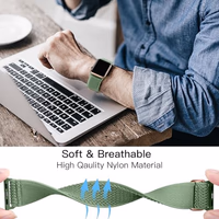 Lerobo Nylon Stretchy Solo Loop Watch Band, Compatible with Apple Watch Series 11-1, SE/Ultra 3 2 1 38/40/41/42/44/45mm/46mm/49mm, Adjustable Replacement Strap for Women Men thumbnail 3