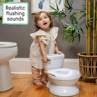 Ingenuity My Size Potty Pro 2-in-1 Potty Training Toilet, Floor Potty with Removable Potty Seat for Standard Toilets, Realistic Flushing Sound, For Toddlers Ages 18+ months, Up to 50 lb thumbnail 5