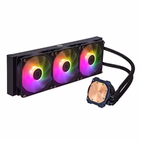 Cooler Master MasterLiquid 360L Core ARGB CPU Liquid Cooler - Dual Chamber Gen S Pump, Superior Radiator and 120 mm ARGB Fans, LGA 1700 and AM5 Brackets - Black thumbnail 3