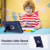AVAWO Case for iPad 9th/8th/7th Generation(10.2 inch, 2021/2020/2019), Heavy Duty Military Grade Shockproof Protective Cover with Built-in Stand/Pencil Holder for i Pad 9/8/7 Gen, Navy Blue thumbnail 4