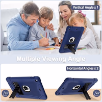 AVAWO Case for iPad 9th/8th/7th Generation(10.2 inch, 2021/2020/2019), Heavy Duty Military Grade Shockproof Protective Cover with Built-in Stand/Pencil Holder for i Pad 9/8/7 Gen, Navy Blue thumbnail 3