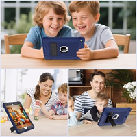 AVAWO Case for iPad 9th/8th/7th Generation(10.2 inch, 2021/2020/2019), Heavy Duty Military Grade Shockproof Protective Cover with Built-in Stand/Pencil Holder for i Pad 9/8/7 Gen, Navy Blue thumbnail 5