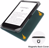 Universal Case for 6" eReaders, Folio Leather Stand Cover with Handstrap Compatible with All 6 inch Paperwhite/Paperwhite/Kobo/Tolino/Pocketook/E-Book Reader-Mint thumbnail 4