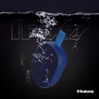 Skullcandy Ounce+ Wireless Bluetooth Speaker - IPX7 Waterproof Mini Portable Speaker with 16 Hour Battery, True Wireless Stereo, and Ballistic Nylon Carry Strap thumbnail 3
