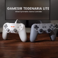 GameSir Tegenaria Lite Wired Game Controller For Switch, Android, iOS, PC, Steam With Retro 90s Design, Hall Effect Sticks, 1000Hz Polling Rate, Dual Rumble Motors, Mappable Back Buttons, Ultra-Low Latency, Ergonomic Design -Retro Gray thumbnail 2