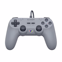 GameSir Tegenaria Lite Wired Game Controller For Switch, Android, iOS, PC, Steam With Retro 90s Design, Hall Effect Sticks, 1000Hz Polling Rate, Dual Rumble Motors, Mappable Back Buttons, Ultra-Low Latency, Ergonomic Design -Retro Gray thumbnail 1