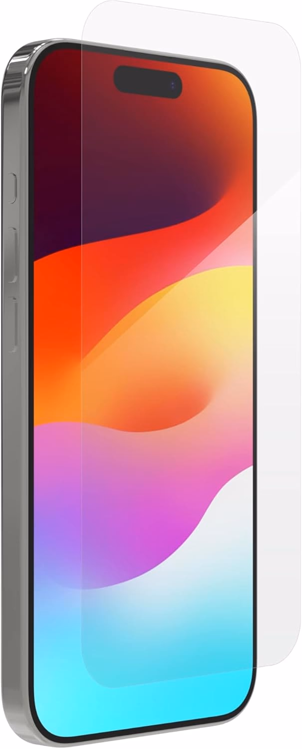 ZAGG Glass+ Screen Protector for Phone 15 Pro - 3X Stronger with Reinforced Edges, Scratch & Smudge-Resistant Surface, InvisibleShield, Easy to Install