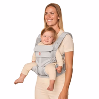 Ergobaby Omni Classic Baby Carrier Newborn to Toddler - Breathable Baby Carriers for Summer - All-Position Carrier with Lumbar Support (7-45 Pounds), Mesh, Pearl Grey thumbnail 1