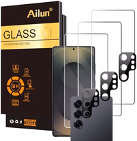 Ailun Glass Screen Protector for Galaxy S25 Ultra [6.9 Inch] 3Pack + 3Pack Camera Lens Tempered Glass Fingerprint Unlock 0.25mm Ultra Clear Anti-Scratch Case Friendly [Not For S25/S25 Plus/S25 Edge] thumbnail 1