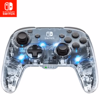 Afterglow Wireless RGB Controller - Nintendo Switch/Switch Lite/Switch - OLED Model, Nintendo Switch 2, Prismatic LED Lighting, Full Motion Control Gamepad, Customizable Paddle Buttons, Rechargeable Battery, Translucent thumbnail 1