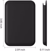 Stronger Magnetic RFID Leather Mag-Safe Card Holder for iPhone 16 Series, Mag-Safe Accessories Stick on Series of iPhone 17/16/15/14/13/12 and Pro/Promax, Black thumbnail 5