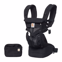 Ergobaby Omni Classic Baby Carrier Newborn to Toddler - Breathable Baby Carriers for Summer - All-Position Carrier with Lumbar Support (7-45 Pounds), Mesh, Onyx Black thumbnail 5