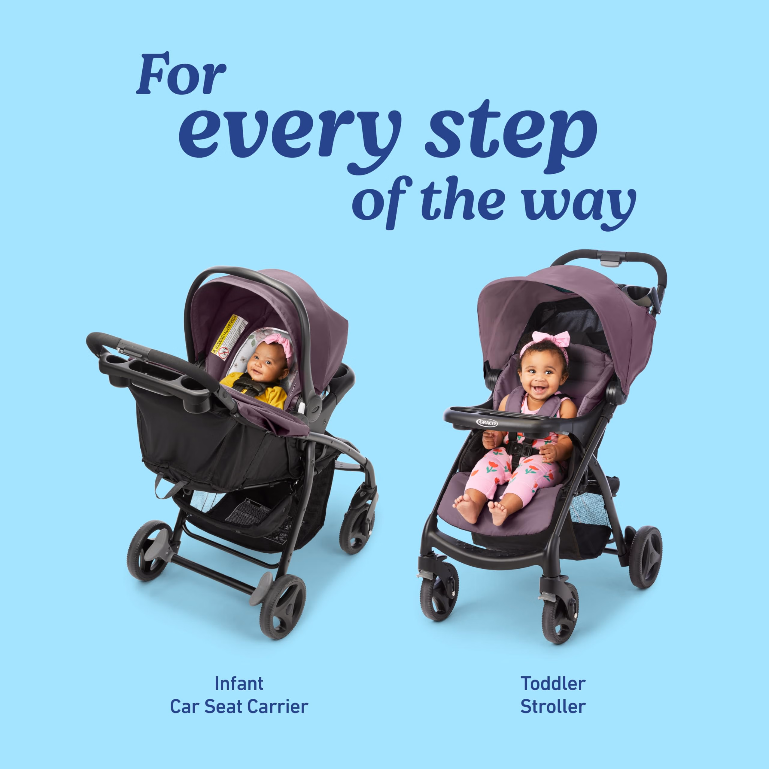 Graco Verb Travel System | Includes Verb Stroller and SnugRide 30 Infant Car Seat, Merrick | Stroller and Carseat Combo thumbnail 3