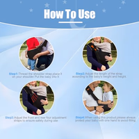 Baby Sling Carrier 2026 Baby Carrier Newborn to Toddler Sling Lightweight Baby Carrier Sling with Adjustable Straps Toddler Carrier Wrap for 10-30 lbs(Black Sailboat) thumbnail 4