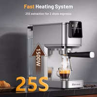 Espresso Machine, 20 Bar Professional Espresso Coffee Maker with Milk Frother Steam Wand, Hot & Iced Coffee Machine, Compact Stainless Steel Coffee Machine for Cappuccino,Latte,Cold Brew thumbnail 3