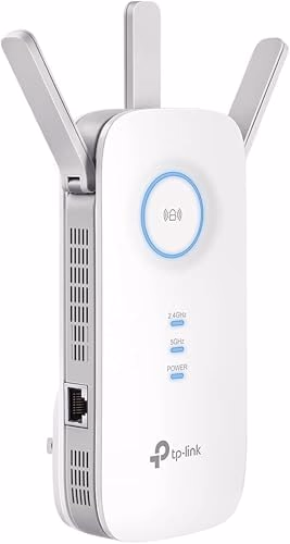 TP-Link AC1900 WiFi Range Extender RE550 | Dual-Band Wireless Repeater Amplifier w/Gigabit Ethernet Port | Up to 2200 Sq. Ft., 32 Devices | Internet Signal Booster | APP Setup | EasyMesh Compatible