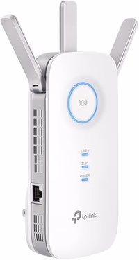 TP-Link AC1900 WiFi Range Extender RE550 | Dual-Band Wireless Repeater Amplifier w/Gigabit Ethernet Port | Up to 2200 Sq. Ft., 32 Devices | Internet Signal Booster | APP Setup | EasyMesh Compatible thumbnail 1