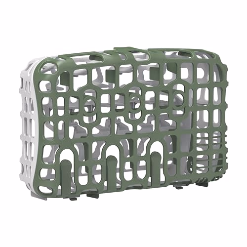 Dr. Brown's Dishwasher Basket for Small Baby Bottle Parts, Pacifiers, and Accessories, Clean, Store and Organize Newborn Essentials, BPA Free, Green