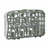 Dr. Brown's Dishwasher Basket for Small Baby Bottle Parts, Pacifiers, and Accessories, Clean, Store and Organize Newborn Essentials, BPA Free, Green thumbnail 1