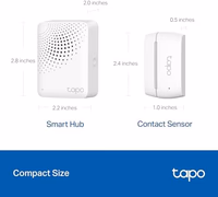 Tapo Door Sensor Starter KIT, Matter Compatible, 3X Smart Door Window Contact Sensor and 1x Smart Hub with Built-in Chime, Smart Automation, Real-Time Notification, T31 KIT thumbnail 2