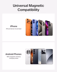 Belkin Wireless Car Charger, Magnetic Wireless Phone Mount for EV w/ 1M USB C Cable, Qi2 MagSafe Compatible Fast Charging for iPhone 17, Galaxy S25, Pixel 10, & More - Travel Accessories - Black thumbnail 4