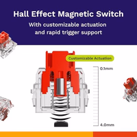 Glorious Fox Linear Hall-Effect Magnetic Switches (36-Pack), Silent Red, RGB-Ready, HE Hot-Swap Compatible, Mechanical Keyboard Switch Set thumbnail 2