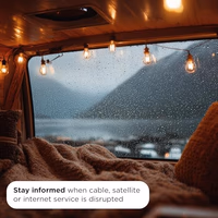 UltraPro Portable HD TV Antenna Indoor Digital Antenna for 4K/8K Ultra HD, VHF/UHF Channels, Magnetic Base, Omnidirectional, NEXTGEN TV Ready, for Travel, Camping, RV, Tailgating, 84039 thumbnail 3