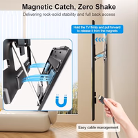 Ultra Slim TV Wall Mount for 42 to 100 inch Flat & Frame TVs, Only 0.31” Low Profile Flat to Wall TV Mount, Micro Gap Wall Mount tv Bracket, Hold up to 176 lbs, Blends in Any Interior thumbnail 5