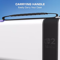 Turtle Beach PlayTrek Travel Case Officially Licensed for Nintendo Switch 2, Nintendo Switch/OLED, Hard Shell Carrying Case, Game Card Case, Cover, Storage, Protection – Stellar White thumbnail 3