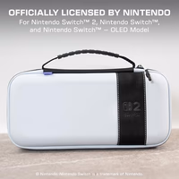 Turtle Beach PlayTrek Travel Case Officially Licensed for Nintendo Switch 2, Nintendo Switch/OLED, Hard Shell Carrying Case, Game Card Case, Cover, Storage, Protection – Stellar White thumbnail 2
